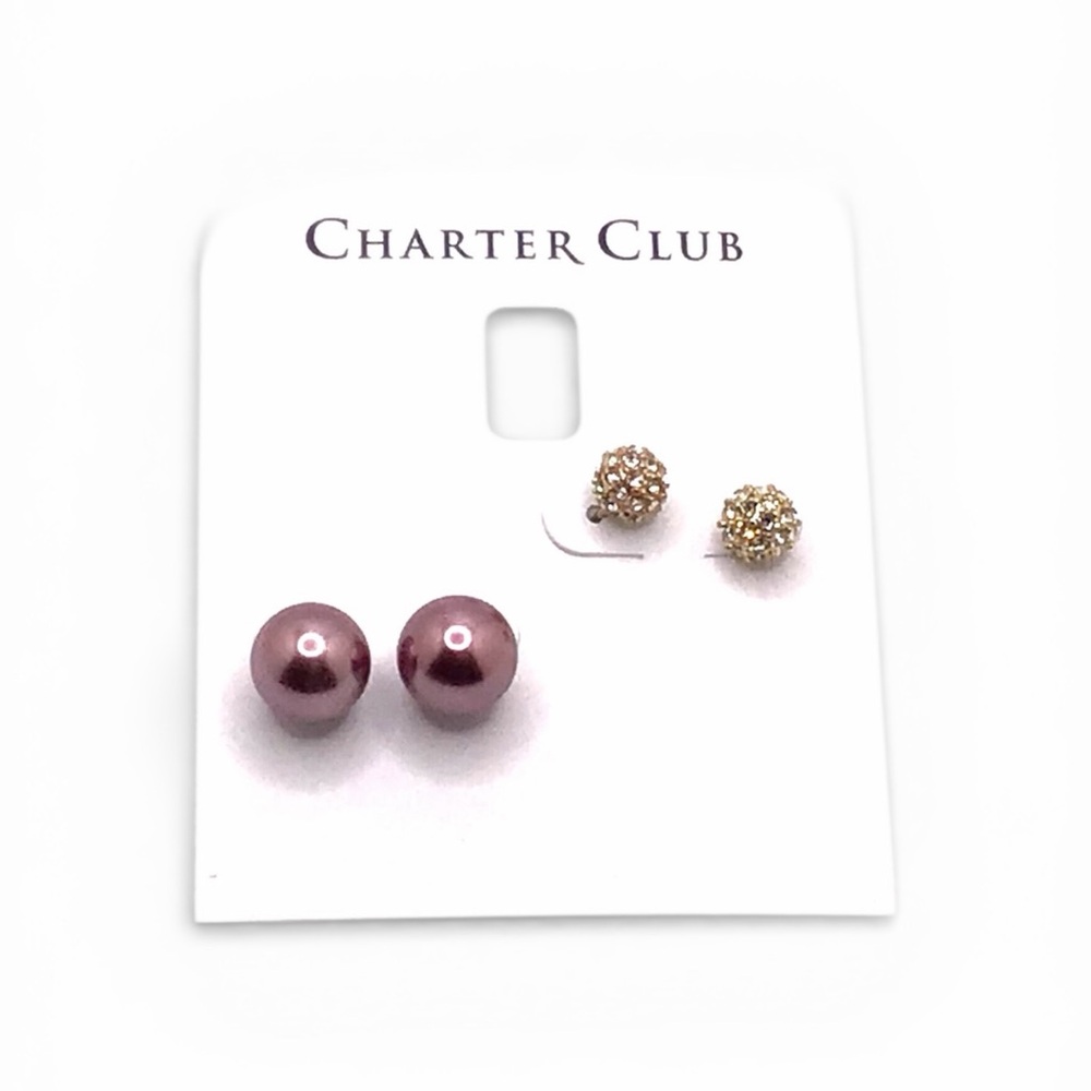 Charter Club Earring Duo